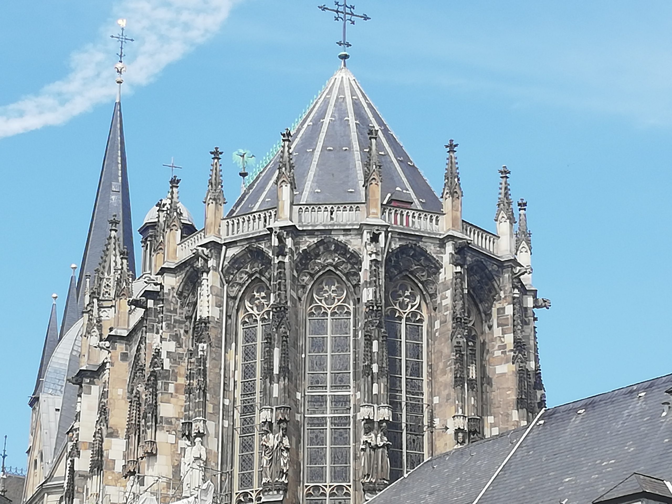 Das Urgestein der Aachener Chorhalle: Herzogenrather Sandstein